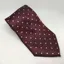 Equetech Adults Polka Dot Tie in Maroon/White